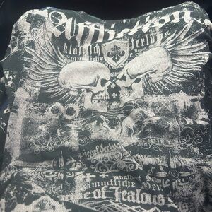 Affliction Black Graphic Men's Shirt